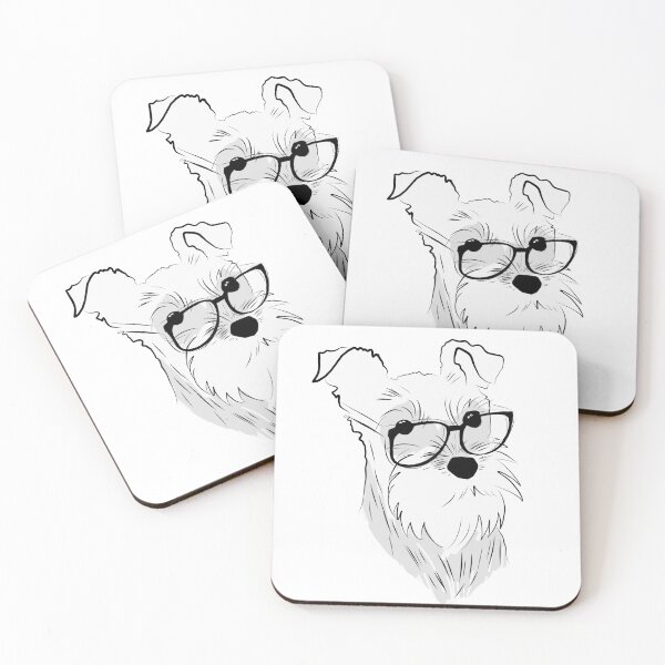 Item preview, Schnauzer in Eyeglasses designed and sold by LynneOD.