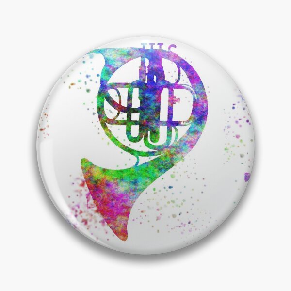 Item preview, French Horn Rainbow Splatters designed and sold by 13Moons.