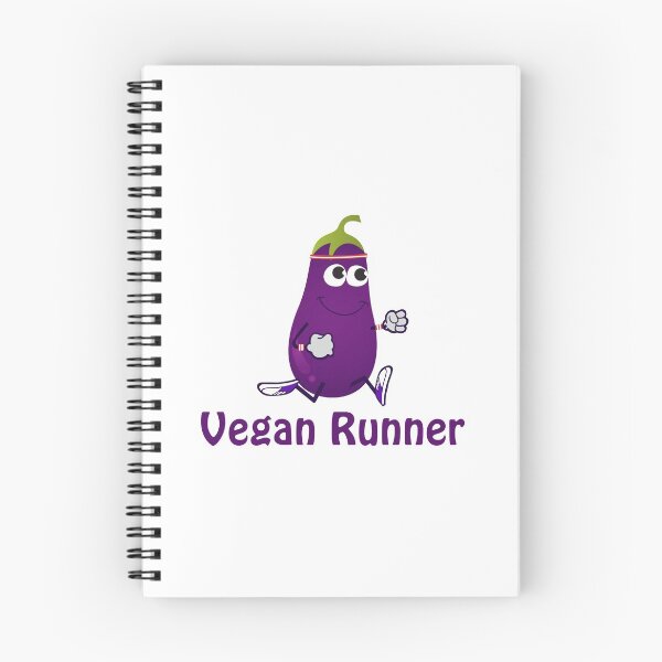 Item preview, Vegan Runne Funny Running Eggplant designed and sold by Hedgie Designs.