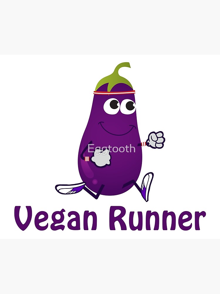 Vegan Runne Funny Running Eggplant