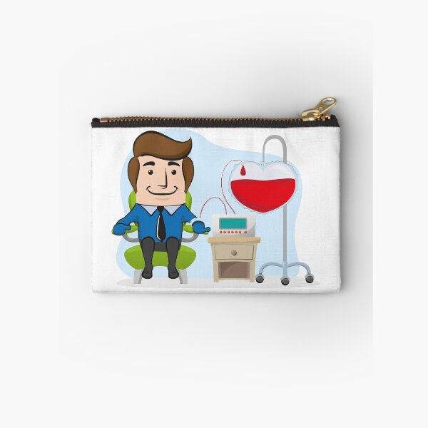 Item preview, Illustration of an executive office mascot, donating blood. Ideal for awareness raising and encouragement of blood donation designed and sold by LucianoCosmo.