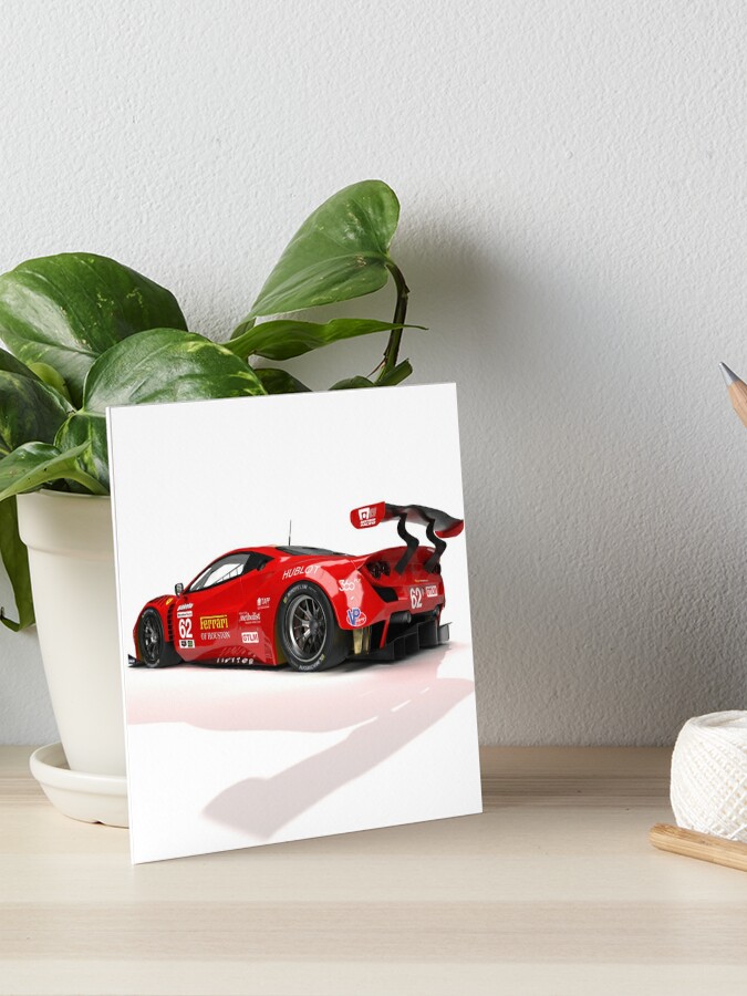 Ferrari F8 Tributo Gtlm Art Board Print For Sale By Toddeppe Redbubble