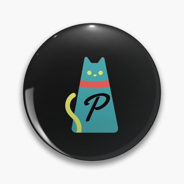 Item preview, Alphabet  initial Letter P  and black,red and yellow  cat designed and sold by dygo1986.