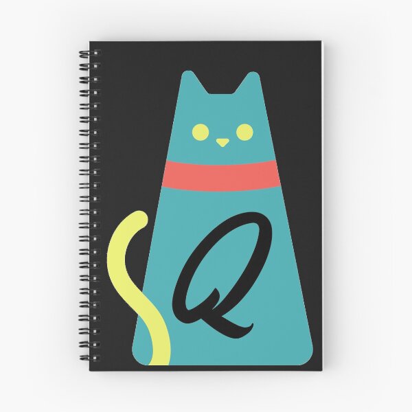 Item preview, Alphabet  initial Letter Q and black,red and yellow  cat designed and sold by dygo1986.