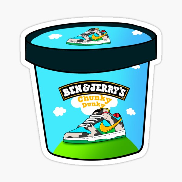 Chunky Dunky Ice Cream Sneaker Sticker