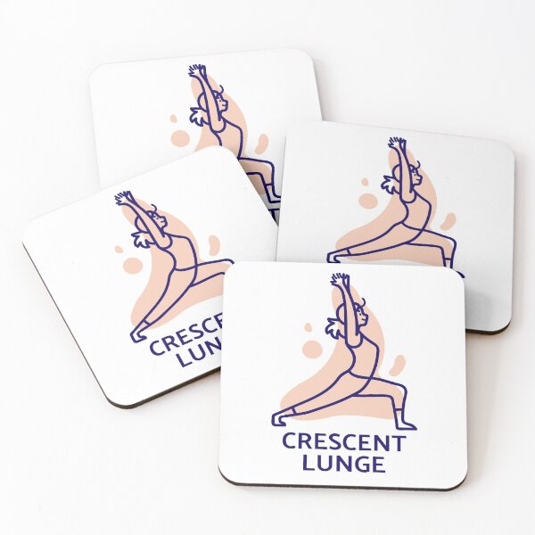 Item preview, Crescent Lunge Yoga Pose- Yoga asana girl - Gift for yoga lovers and yoga teachers designed and sold by TamGustam.