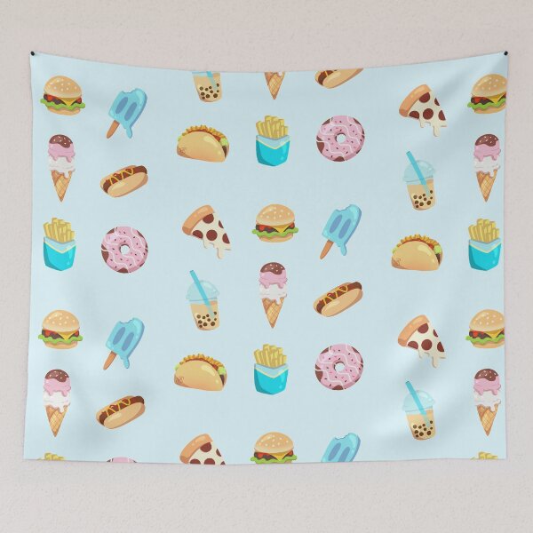 Item preview, Junk Food Pattern  designed and sold by heysoleilart.