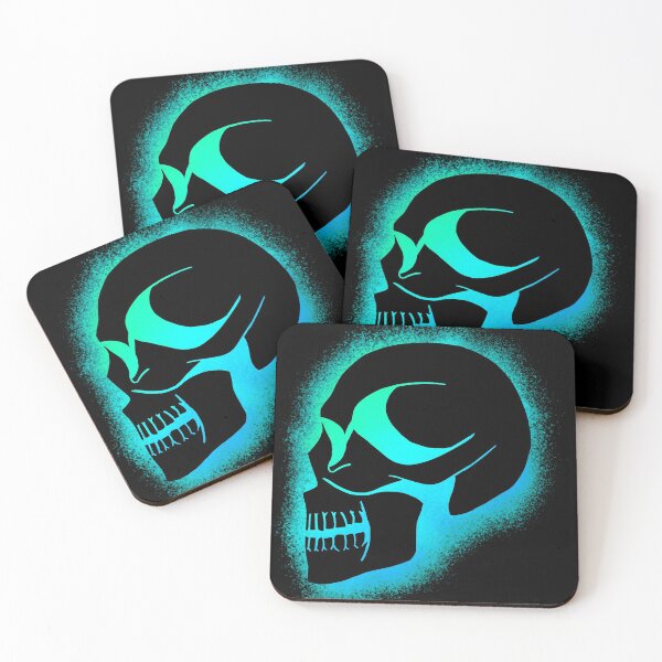 Item preview, Aqua/Cyan Skull designed and sold by Derpymelone.