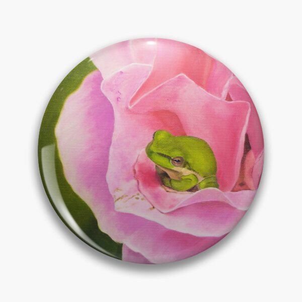 Item preview, Frog on Rose Petal designed and sold by MichelleLynnArt.