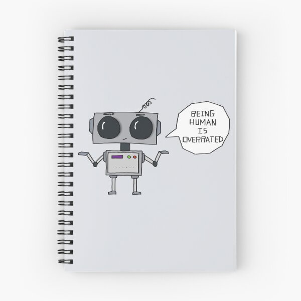Item preview, Being Human Is Overrated Robot Drawing designed and sold by THNKDESIGN.