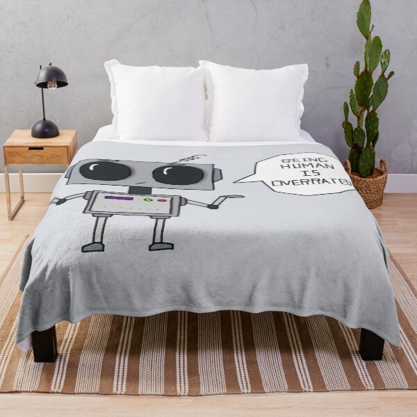Item preview, Being Human Is Overrated Robot Drawing designed and sold by THNKDESIGN.