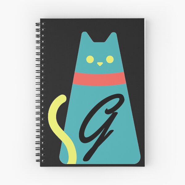 Item preview, Alphabet  initial Letter G and black,red and yellow  cat designed and sold by dygo1986.