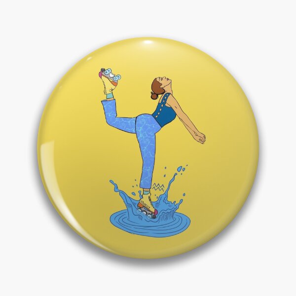 Item preview, Aquarius Rollergirl Zodiac Skater designed and sold by Hotanist.