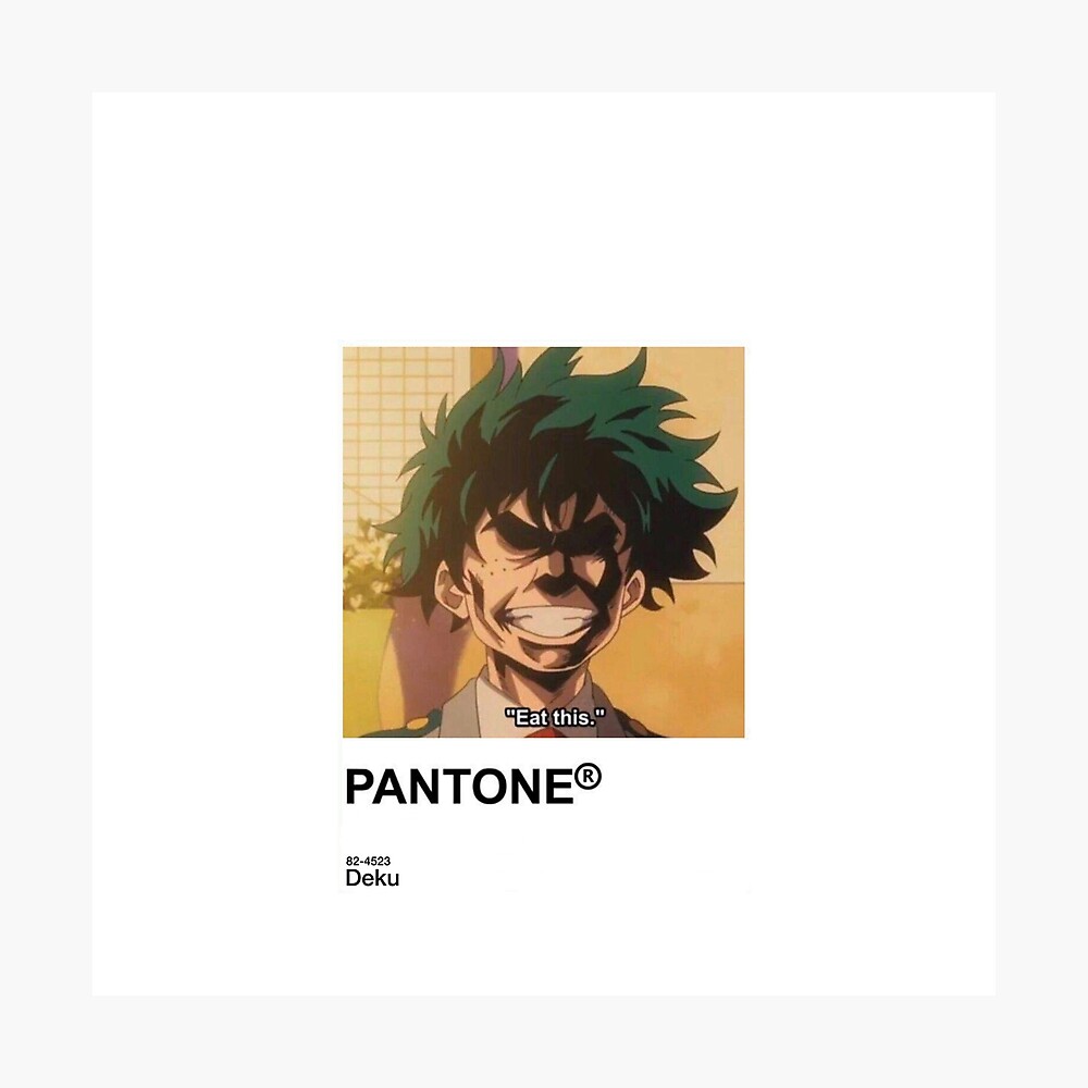 Deku Pantone Sticker Deku Pantone Sticker