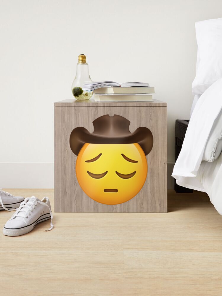 Cursed Stressed Emoji Sticker for Sale by LLFits