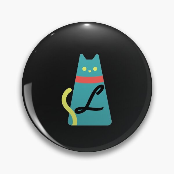 Item preview, Alphabet  initial Letter L and black,red and yellow  cat designed and sold by dygo1986.