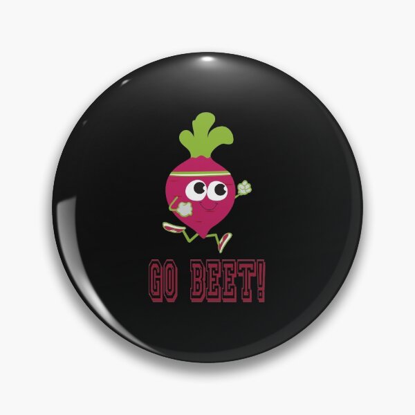 Item preview, Go Beet Cute Retro Running Beet designed and sold by Hedgie Designs.