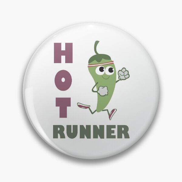 Item preview, Hot Runner Green Retro Running  Hot Pepper designed and sold by Hedgie Designs.