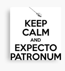 Keep Calm and Expecto Patronum Canvas Print