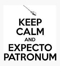 Keep Calm and Expecto Patronum Photographic Print