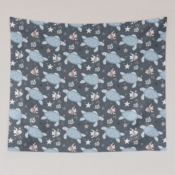 Item preview, Turtles Galor and fish designed and sold by graphicmeyou.