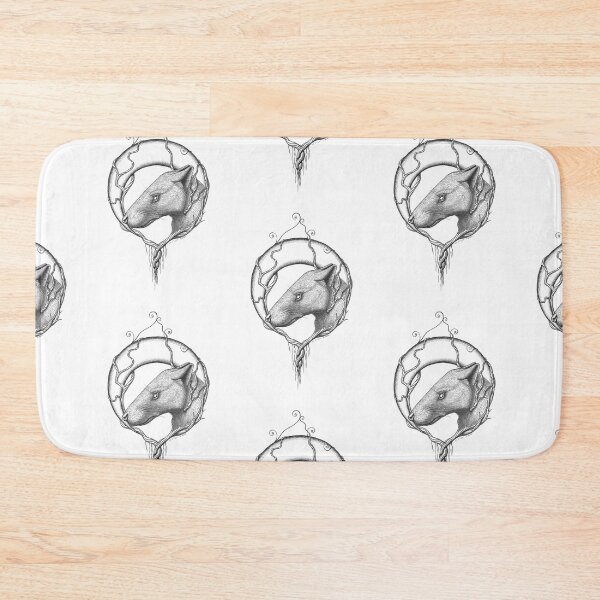 Item preview, Hyaenodon, vines, and a crescent moon. designed and sold by synapsid.