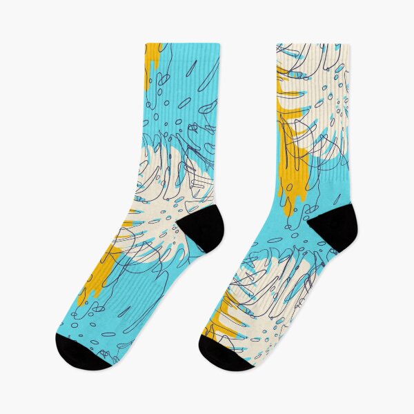 Item preview, Abstract shapes seamless pattern turquoise color designed and sold by amersoliman.