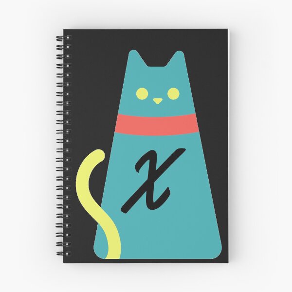 Item preview,  Alphabet  initial Letter X and black,red and yellow  cat designed and sold by dygo1986.
