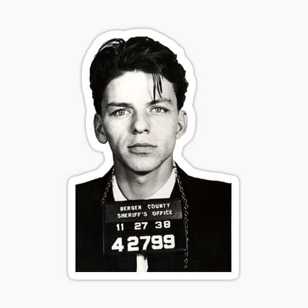 Frank Sinatra mugshot Sticker