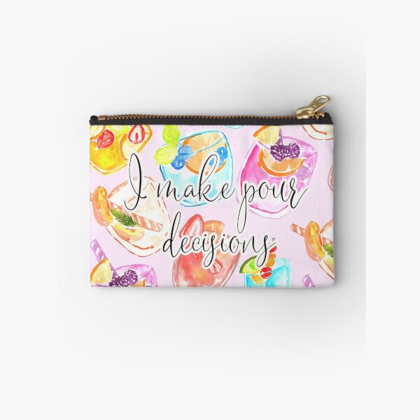 Item preview, I make pour decisions - cute watercolor drinks designed and sold by PickleheadSoup.