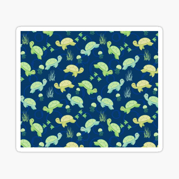 Item preview, Cute Turtle pattern designed and sold by graphicmeyou.
