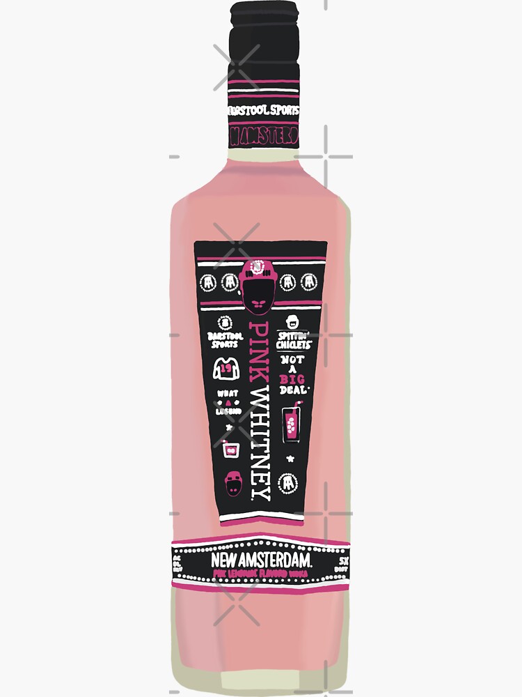 "Pink Whitney Barstool New Amsterdam" Sticker for Sale by jjshi1105