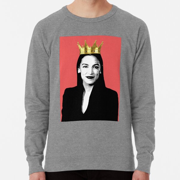 "AOC is a Queen" Lightweight Sweatshirt by jsetow | Redbubble