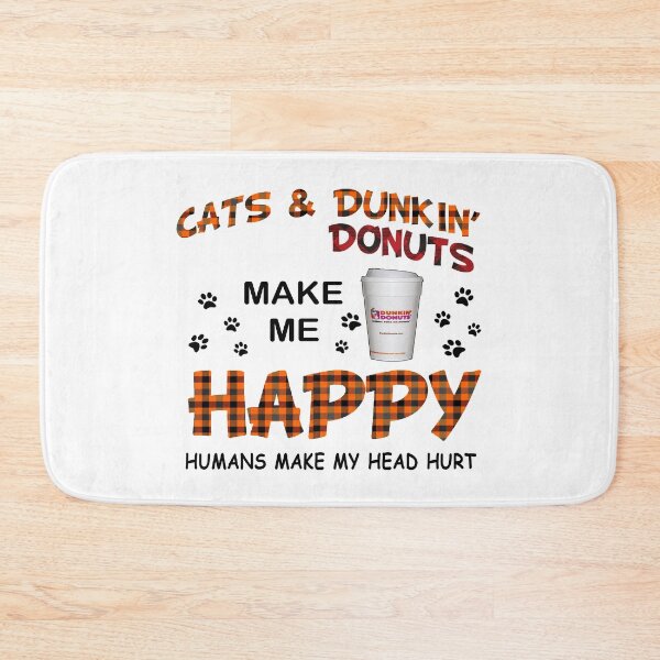 Item preview, cats and donut dunkin food and dogs make me happy gift for fans and lovers designed and sold by DorisRobert31.