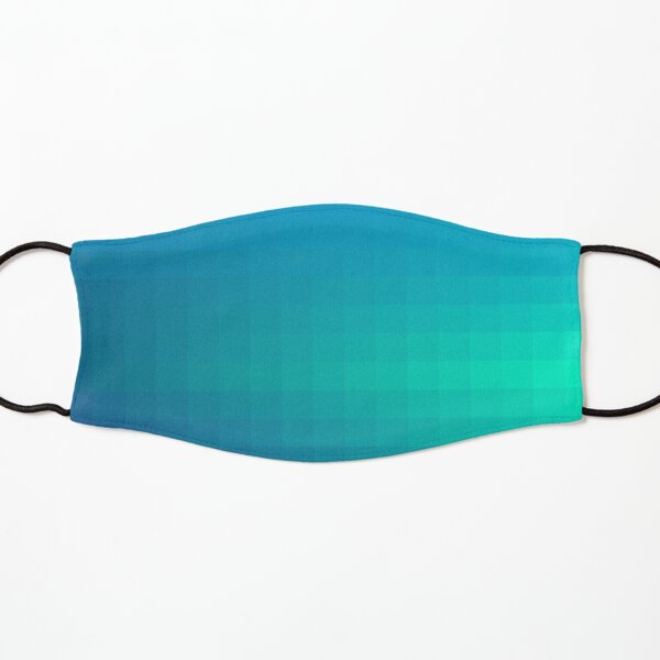 Blue Seagreen Ombre Kids Mask
