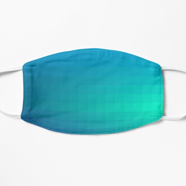 Blue Seagreen Ombre Flat Mask