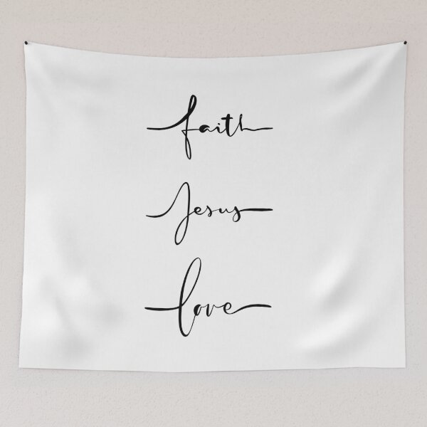 Item preview, Faith, Jesus, Love - Typography  designed and sold by KarolinaPaz.