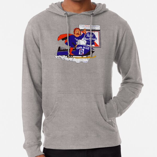 Pabst Snowmobile (70s distressed) Lightweight Hoodie