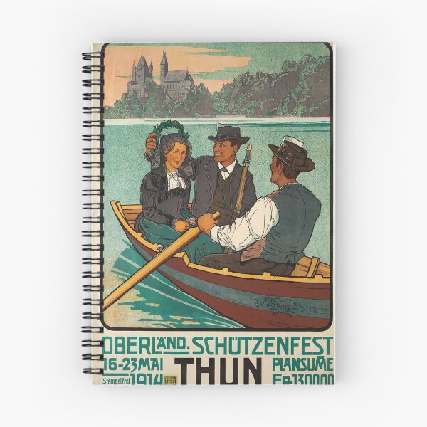 Item preview, 1914 Thun vintage travel poster designed and sold by stickart-marek.