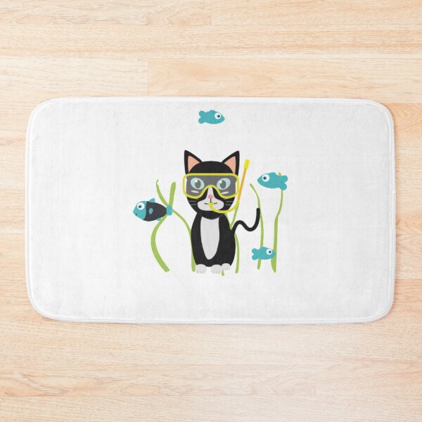 Item preview, Underwater Diving Cat With Fish designed and sold by MarcoColeman4.