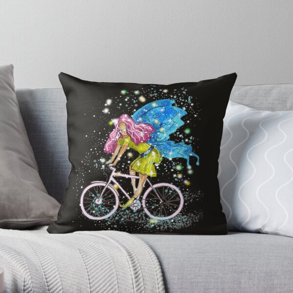 Waneta The Transportation Fairy™ Throw Pillow