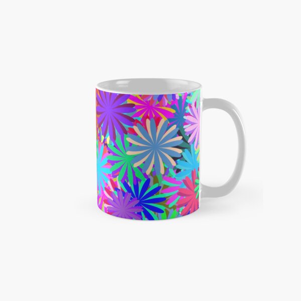 Meadow of Colorful Daisies Classic Mug