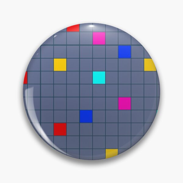 Item preview, Retro Blue and Rainbow Checker Pattern, Large Size Repeating designed and sold by Nicolette Olivier.