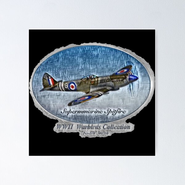 Vista previa del artículo con la obra «Spitfire supermarino», diseñado y vendido por Code7c.