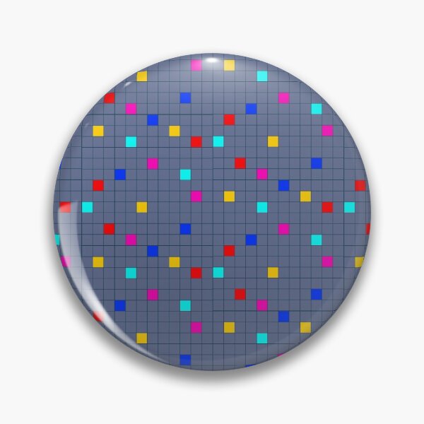 Item preview, Retro Blue and Rainbow Checker Pattern, Small Size Repeating designed and sold by Nicolette Olivier.