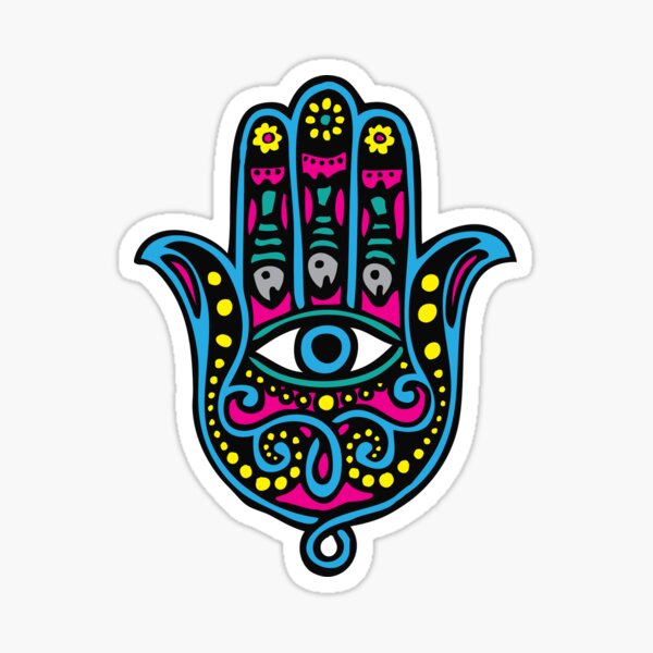 ist ein Zeichen des Schutzes vor dem bösen Blick in der Kultur des Nahen Ostens. Sticker
