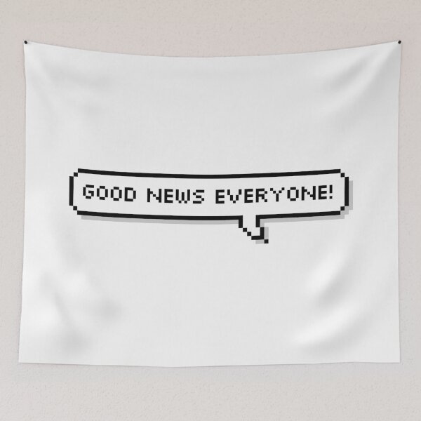 Item preview, Good News Everyone! Pixel Speech Bubble designed and sold by Lemon  Merch.