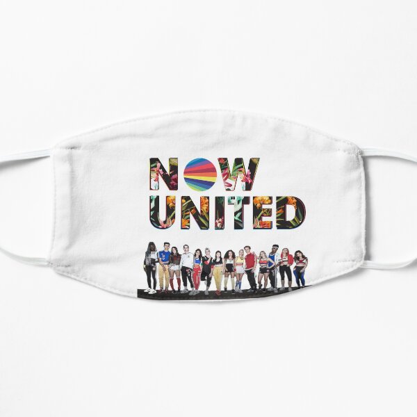 Now United Floral Uniters Floral Roses Black Flat Mask