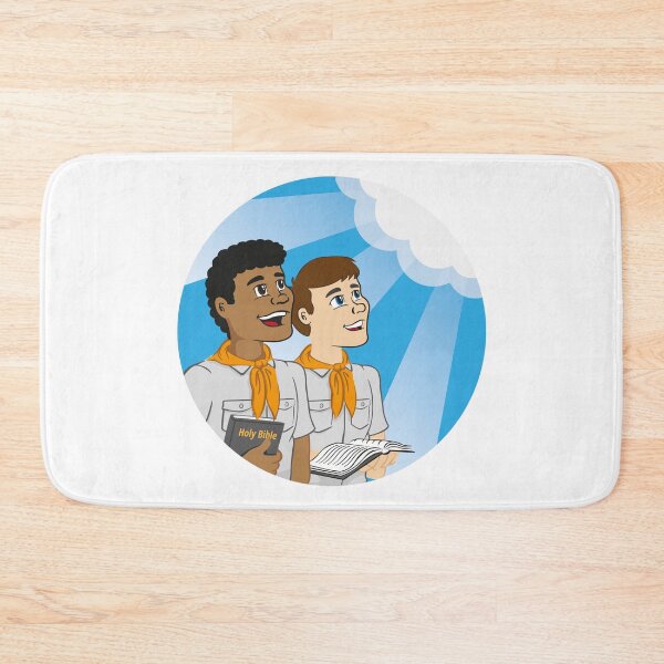 Item preview, Illustration depicts young people holding bibles and looking at the sky. Ideal for religious and institutional information designed and sold by LucianoCosmo.
