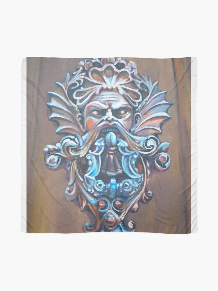 ""Scrooge's Door Knocker"" Scarf for Sale by brucecart Redbubble